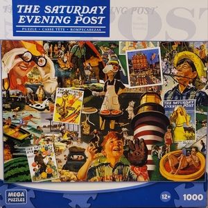 Mega puzzles the Saturday evening post summertime puzzle. 1000 pieces. Americana